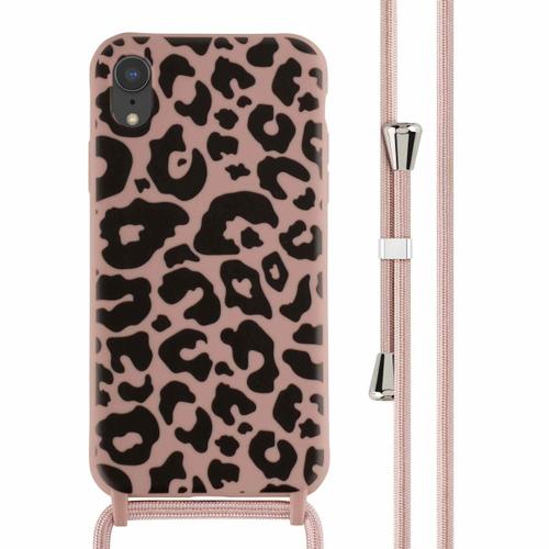 Imoshion Coque Design En Silicone Avec Cordon Iphone Xr Animal Pink