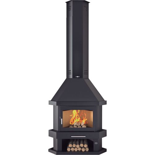FM Cheminée d'angle C-300 R 10,4kW avec porte en fonte