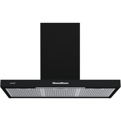 CATA Hotte aspirante décorative SYGMA 9010 BK noire ? 802 m³/h, 90 cm, A