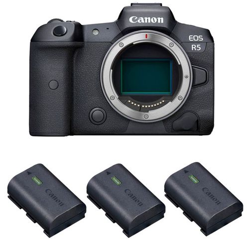 Canon EOS R5 Nu + 3 Canon LP-E6NH