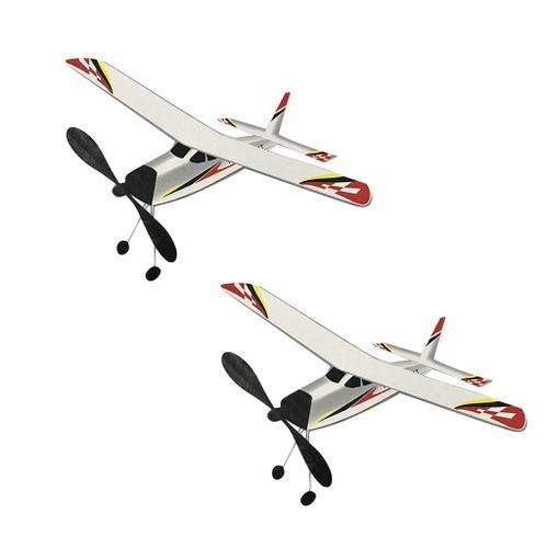 Modèle d'avion de planeur à propulsion élastique pour enfants