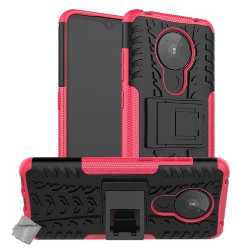 Housse Etui Coque Rigide Anti Choc Pour Nokia 5.3 + Film Ecran - Rose