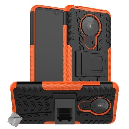 Housse Etui Coque Rigide Anti Choc Pour Nokia 5.3 + Verre Trempe - Orange