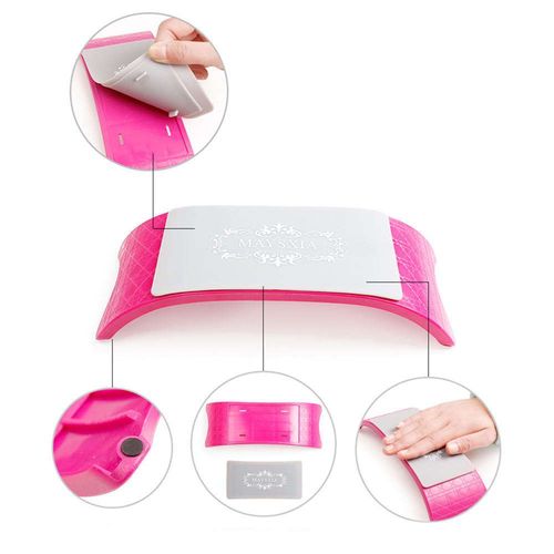 Repose-Mains Silicone Nail Art Coussin Oreiller Main Support Coussin Table Nail Art Salon Ongles Conception Manucure Outil Équipement 