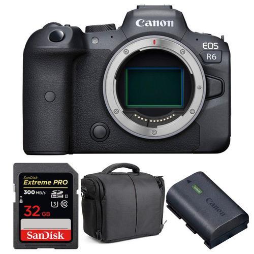 Canon EOS R6 Nu + SanDisk 32GB Extreme PRO UHS-II SDXC 300 MB/s + Canon LP-E6NH + Sac | Garantie 2 ans