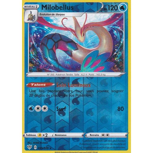 Carte Pokemon - Milobellus - 39/189 - Holo-Reverse - Épée Et Bouclier 3 Ténèbres Embrasées