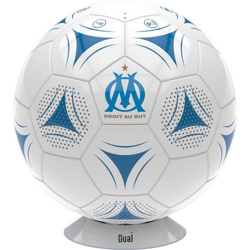 Enceinte Bluetooth Portable Ballon De Foot Série Olympique De Marseille, 20 Watts / Dual