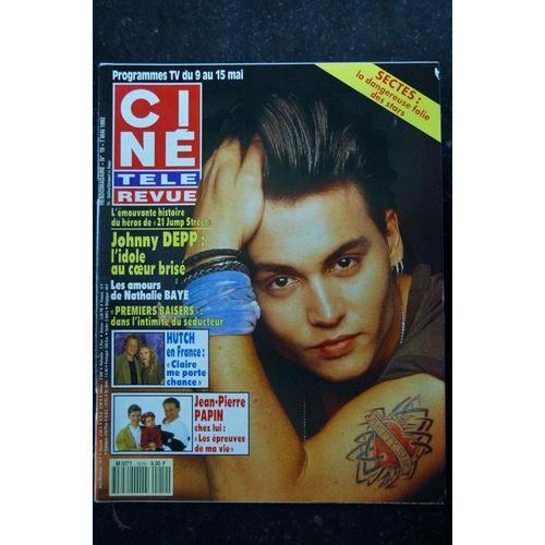 Cine Tele Revue 1992 05 07 Cover Johnny Depp + Poster David Soul Premiers Baisers