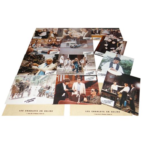 Les Charlots En Délire : Jeu De 12 Photos D'exploitation Cinématographique - Format 20x30 Cm - De Alain Basnier Avec Gérard Rinaldi, Jean Sarrus, Gérard Filipelli - 1979