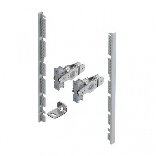 Kit raccord façade de tiroir à l'anglaise AvanTech YOU-H187mm-Argent HETTICH