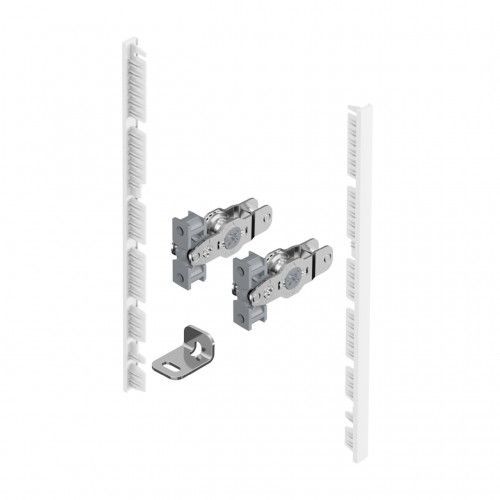 Kit raccord façade de tiroir à l'anglaise AvanTech YOU-H187mm-Blanc HETTICH