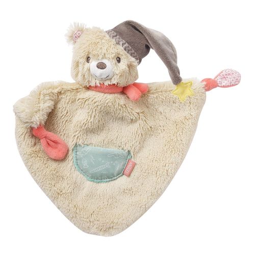 Doudou Ours Brun Domiva Beige Caramel Rose Marron Fehn Peluche Jouet Ourson Bonnet Chocolat Étoile Jaune Nounours Bebe