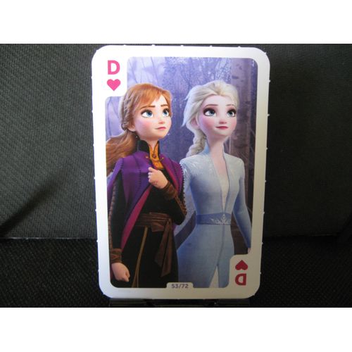 "La Reine Des Neiges" - Carte À Jouer - Dame De Coeur 53/72