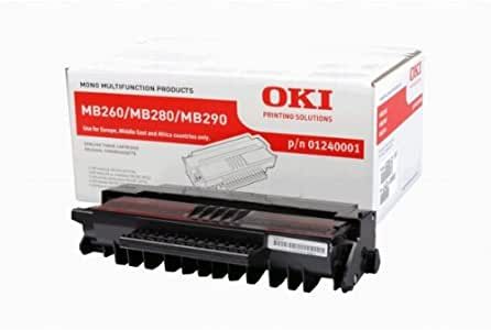 Toner noir pour imprimante oki MB260/MB280/MB290