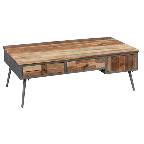 Leonard - Table Basse Rectangulaire Avec Tiroirs