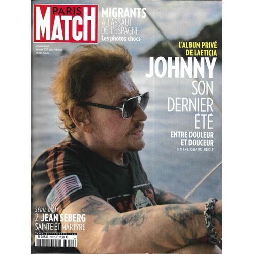 Paris Match Johnny Hallyday