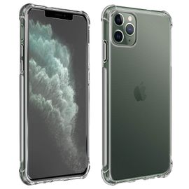 Pack Protection Iphone 11 Pro Coque Souple + Film Verre Trempé 9h Transparent