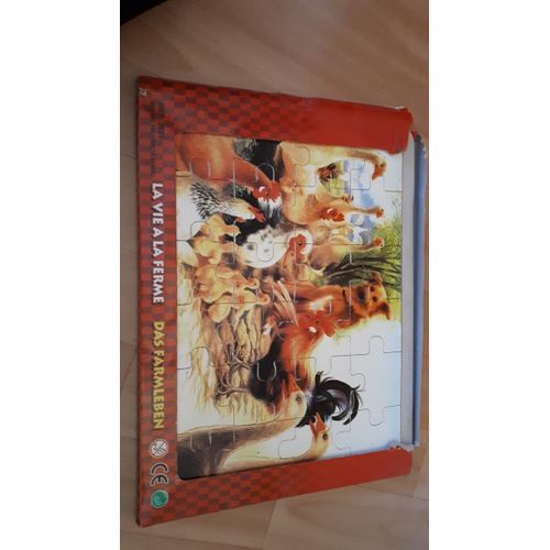 Puzzle Bois 24 Pièces - La Vie À La Ferme
