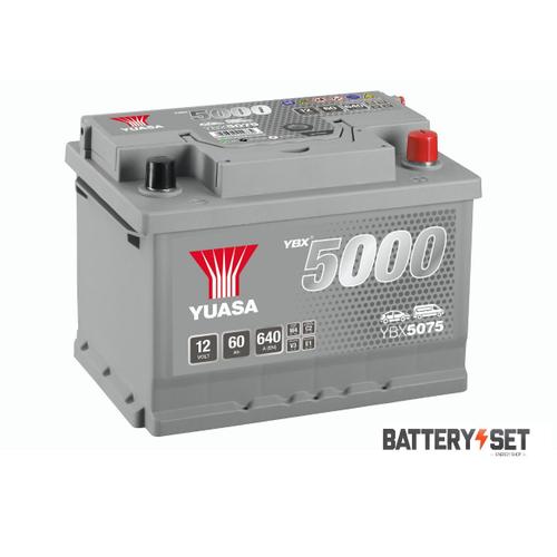 Batterie Yuasa Ybx5075 Silver 12v 60ah 640a