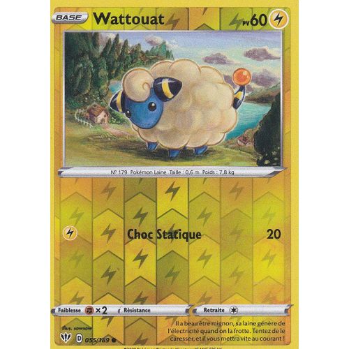 Carte Pokemon - Wattouat - 55/189 - Reverse - Épée Et Bouclier 3 Ténèbres Embrasées