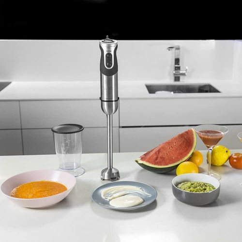 Mixeur Plongeant Xl 1000w Avec 1 Accessoire Gris Noir