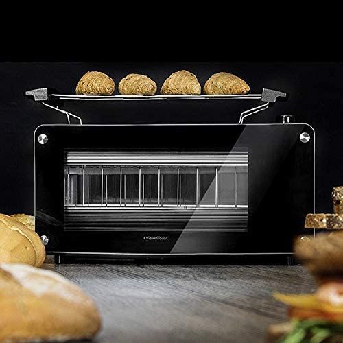 Grille Pain Électrique Une Longue Fente 1260w Gris Noir
