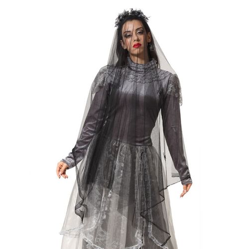 Long Voile Avec Squelettes Femme