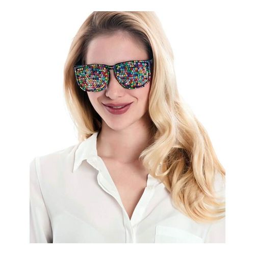 Lunettes Noires Avec Multicolores Vives