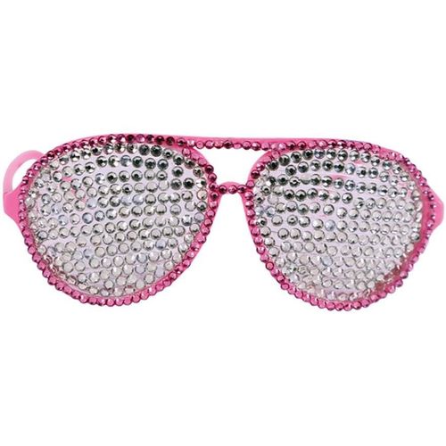 Verres Roses Avec Brillants Argentés