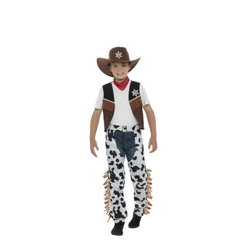 Déguisement Cowboy Avec Zahones Pour Enfant (Taille 7-9a)