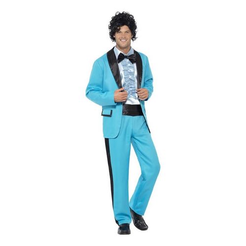 Déguisement Blue Dance King Des Années 80 Pour Homme (Taille M)
