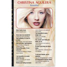 Fiche Paroles et traduction de chanson - Christina Aguilera : Beautiful  (magazine One) | Rakuten