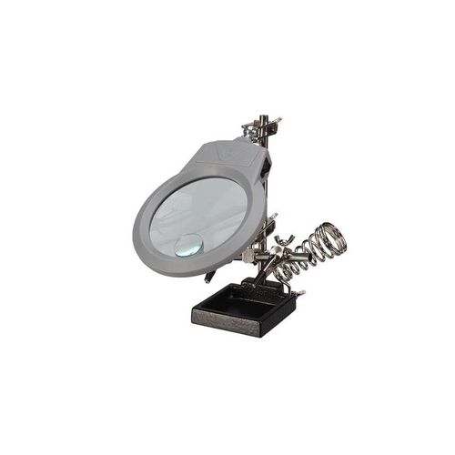 Troisième Main Avec Loupe, Lampe Led Et Support Pour Fer À Souder