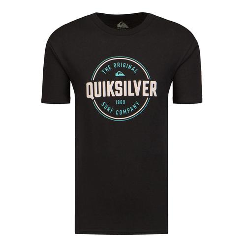 Tee Shirt Manches Courtes Quiksilver Circle Up Ss Noir