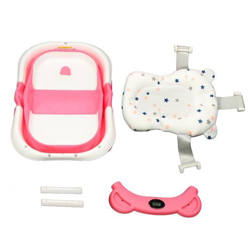 Bassin De Bain Intelligent Pour BéBé, Capteur De TempéRature Assis Et Inclinable, Baignoire Pliable éCologique Pour La Maison Et Les Voyages, Roseate