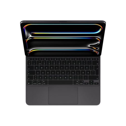 Apple Magic Keyboard - Clavier et étui - avec trackpad - rétroéclairé - Apple Smart connector - Suédois - noir - pour 13-inch iPad Pro (M4)