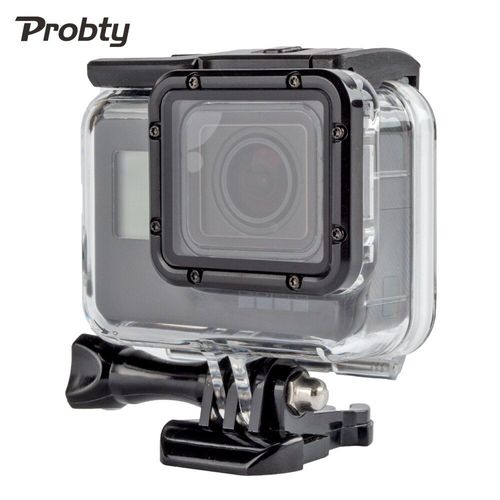 Probty étanche sous-marine plongée boîtier de protection coque avec écran tactile porte arrière pour GoPro Hero 5 noir édition