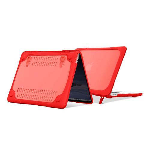 Coque Macbook Pro 13'' 2020 Protection Intégrale Rigide Contour Souple Rouge