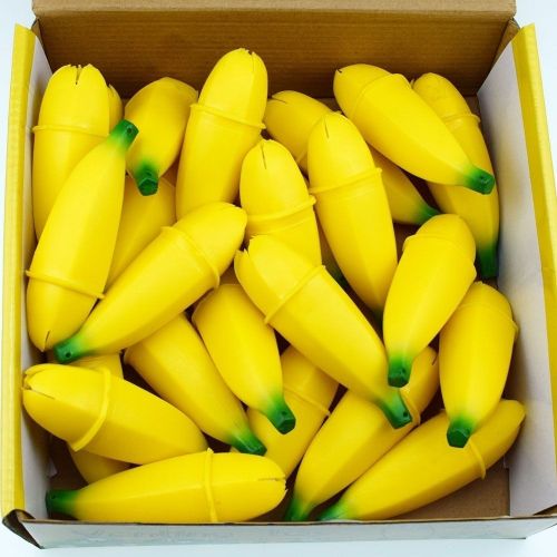 Drôle Blague Banane Presser Jouet Lente Montée Bananes Avec Visage Heureux Enfants Anti-Stress Décompression Jouets Cadeau