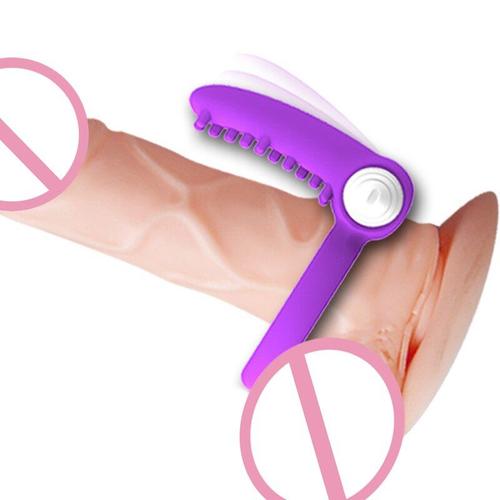 Enjoysuper - Silicone souple double anneau vibrant bite anneau de