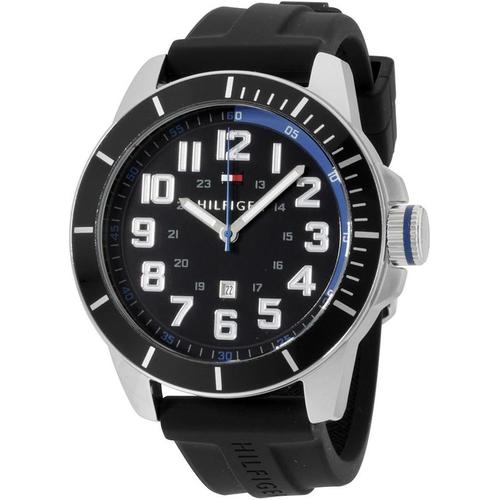 Tommy Hilfiger Men's 1791072 Black Silicone Analog Quartz Watch