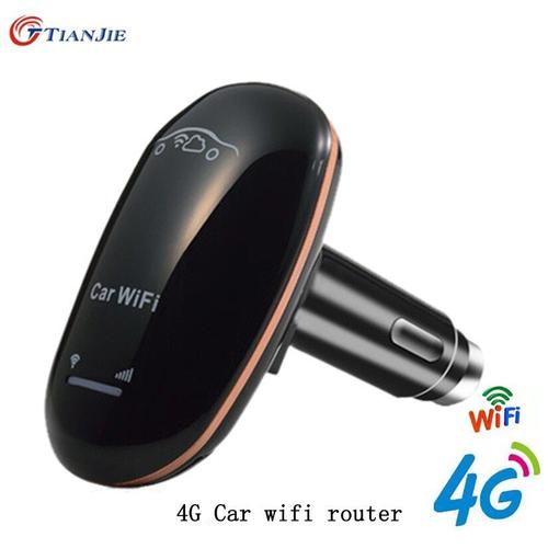 4G LTE voiture Wifi routeur CarFi débloqué Modem carte SIM Wifi Hotspot  avec 5V/1A allume-cigare USB chargeur sans fil haut débit