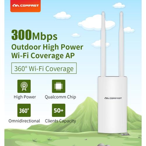 Stock! 300Mbps haute puissance 2.4Ghz 10dbi antenne répéteur WiFi extérieur  CPE routeur longue portée sans fil PoE Point d'accès Nanostation