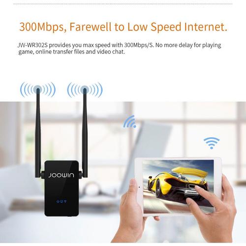 Joowin 300M sans fil WiFi répéteur 10dbi antenne forte WiFi Signal amplificateur sans fil routeur WiFi gamme Extender étendre Booste