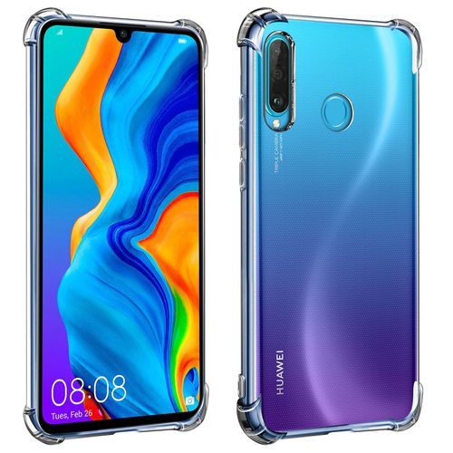 Coque Huawei P30 Lite / P30 Lite Xl Silicone Flexible Coins Bumper Transparent