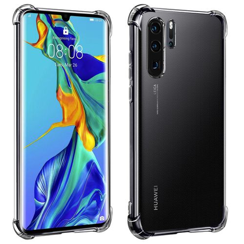 Coque Huawei P30 Pro Silicone Flexible Coins Bumper Transparent