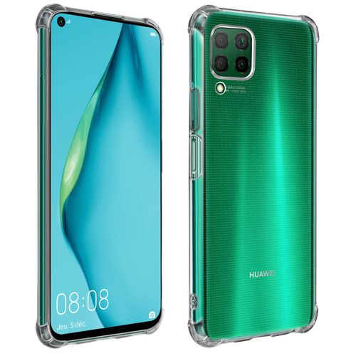 Coque Huawei P40 Lite Silicone Flexible Coins Bumper Transparent