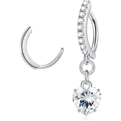 14g Clicker Piercing Nombril Anneau Pour Femmes Acier Inoxydable Cz Opal Amour Ensemble Piercing Ventre Anneaux De Nombril  Courbe Inverse