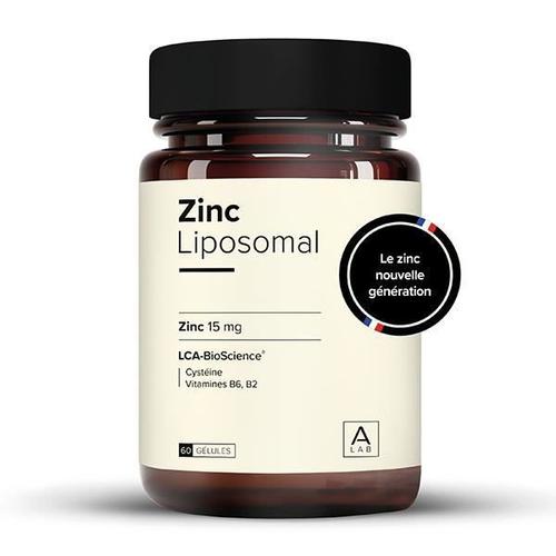 A-Lab Zinc Liposomal 15 Mg - Immunité, Peau, Cheveux, Vision, Acné - 60 Gélules 