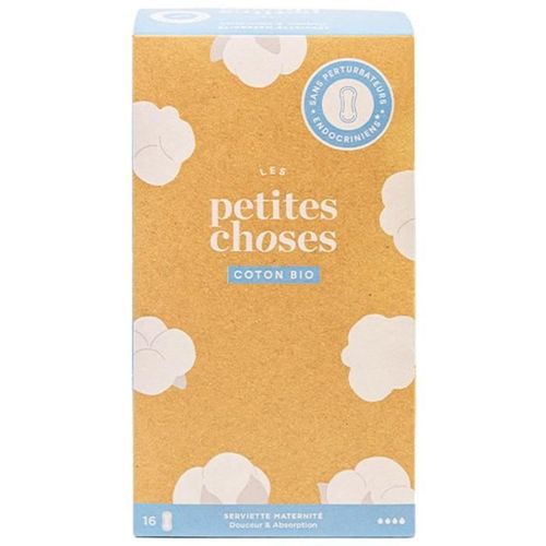 Les Petites Choses Serviettes Maternité Coton Bio 16 Serviettes 